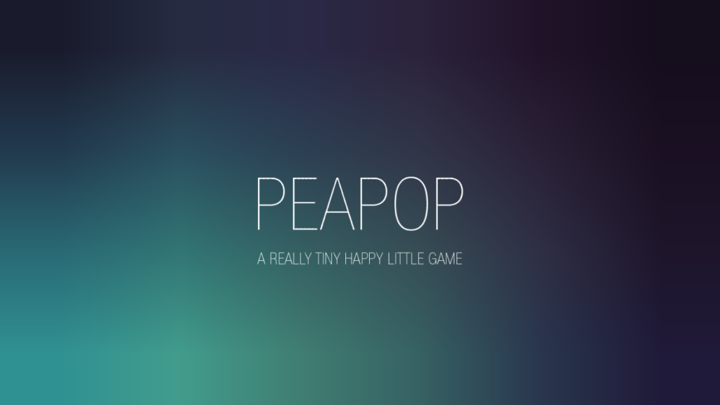 PeaPop - a really small game